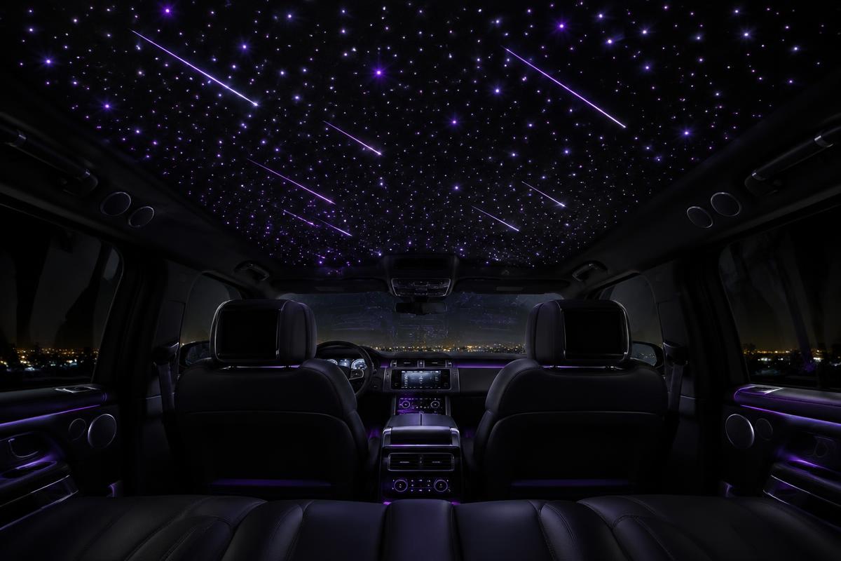 Shooting Stars fiber-optic starlight headliner concept